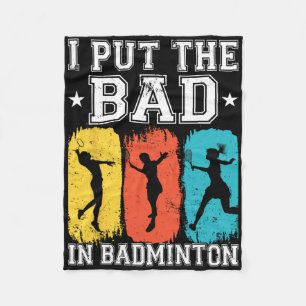 Ik heb de Bad in Badminton I Shuttle I Badminton 1 Fleece Deken