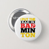Ik heb de bad in badminton shuttle spel gezet ronde button 5,7 cm (Voorkant /achterkant)