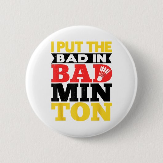 Ik heb de bad in badminton shuttle spel gezet ronde button 5,7 cm (Voorkant)