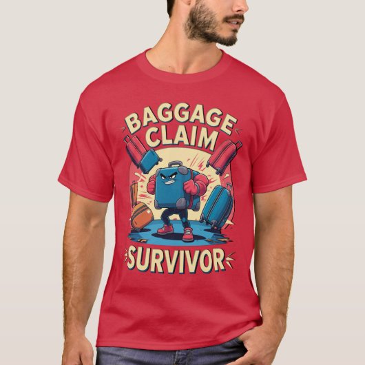 Ik heb de bagage claim overleefd! Krijg je grappig T-shirt (Voorkant)