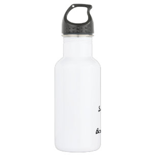 Ik heb de bal overleefd. waterfles 
