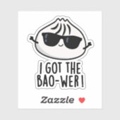 Ik heb de Bao-wer Funny Dimsum Pun Sticker (Vel)
