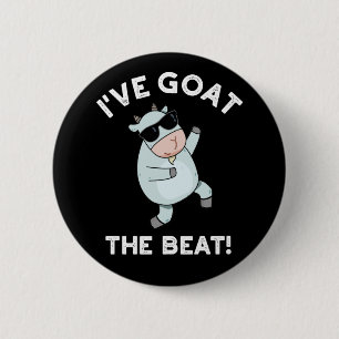Ik heb de Beat Funny Animal Pun Dark BG Ronde Button 5,7 Cm