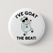 Ik heb de beat Funny Animal Pun. Ronde Button 5,7 Cm (Voorkant)