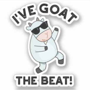 Ik heb de beat Funny Animal Pun. Sticker