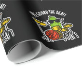 Ik heb de Beat Funny Drummer Pun Dark BG gegoten Cadeaupapier (Rol Hoek)