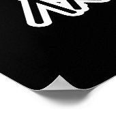 Ik heb de Beat Funny Drummer Pun Dark BG gegoten Poster (Hoek)