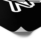 Ik heb de Beat Funny Drummer Pun Dark BG Poster (Hoek)