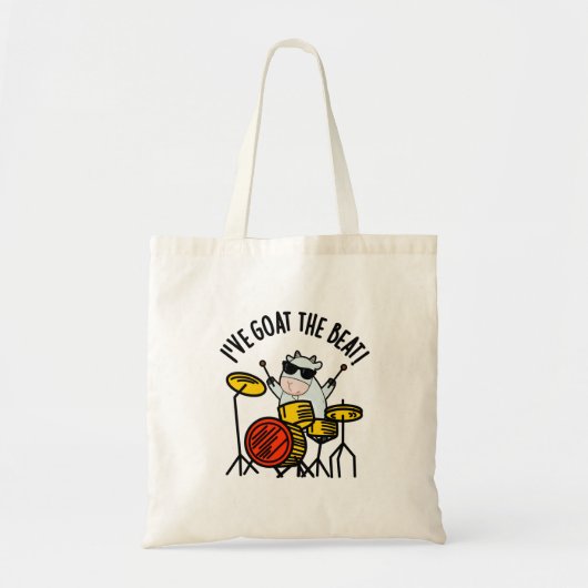 Ik heb de Beat Funny Drummer Pun. Tote Bag (Voorkant)