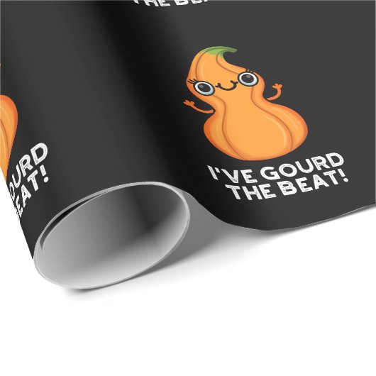 Ik heb de Beat Funny Veggie Pun Dark BG gegoten Cadeaupapier (Rol Hoek)
