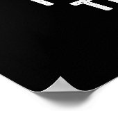 Ik heb de Beat Funny Veggie Pun Dark BG gegoten Poster (Hoek)