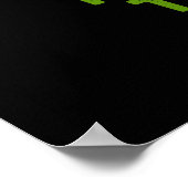 Ik heb de Beat Funny Veggie Pun Dark BG gegoten Poster (Hoek)