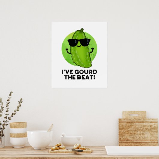 Ik heb de Beat Funny Veggie Pun gegoten Poster (Keuken)