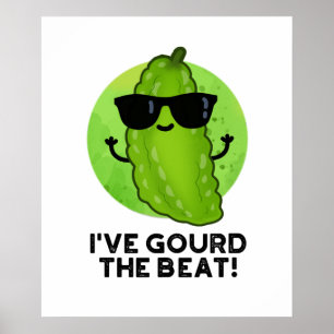 Ik heb de Beat Funny Veggie Pun gegoten Poster