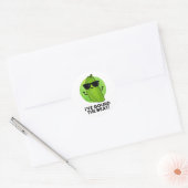 Ik heb de Beat Funny Veggie Pun gegoten Ronde Sticker (Envelop)