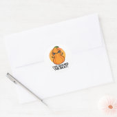 Ik heb de Beat Funny Veggie Pun gegoten Ronde Sticker (Envelop)