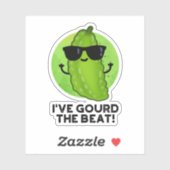 Ik heb de Beat Funny Veggie Pun gegoten Sticker (Vel)