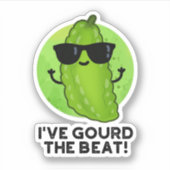 Ik heb de Beat Funny Veggie Pun gegoten Sticker (Voorkant)