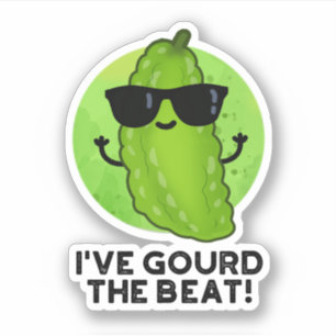Ik heb de Beat Funny Veggie Pun gegoten Sticker