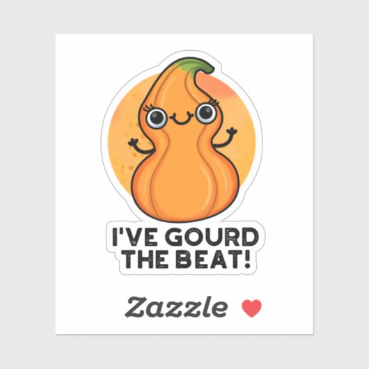 Ik heb de Beat Funny Veggie Pun gegoten Sticker (Vel)