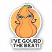 Ik heb de Beat Funny Veggie Pun gegoten Sticker (Voorkant)
