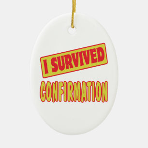 IK HEB DE BEKRACHTIGING OVERLEEFD KERAMISCH ORNAMENT