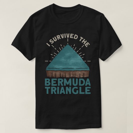 Ik heb de Bermuda driehoek Bermuda driehoek overle T-shirt (Design voorkant)