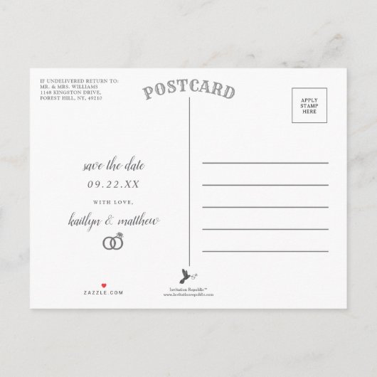 Ik heb de beste en gratis Booze Moderne bruiloft o Aankondigingskaart (Achterkant)