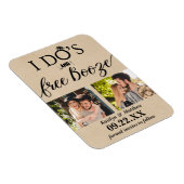 Ik heb de beste en gratis Booze Moderne bruiloft o Magneet (Rechterzijde)