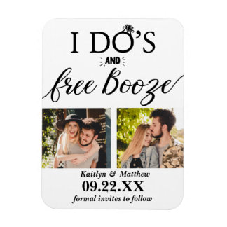 Ik heb de beste en gratis Booze Moderne bruiloft o Magneet