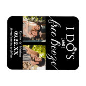 Ik heb de beste en gratis Booze Moderne bruiloft o Magneet (Horizontaal)