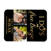 Ik heb de beste en gratis Booze Moderne bruiloft o Magneet (Horizontaal)