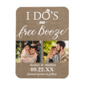 Ik heb de beste en gratis Booze Moderne bruiloft o Magneet (Verticaal)