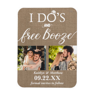 Ik heb de beste en gratis Booze Moderne bruiloft o Magneet