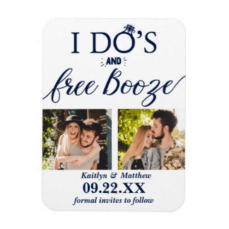 Ik heb de beste en gratis Booze Moderne bruiloft o Magneet