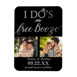 Ik heb de beste en gratis Booze Moderne bruiloft o Magneet