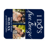 Ik heb de beste en gratis Booze Moderne bruiloft o Magneet (Horizontaal)