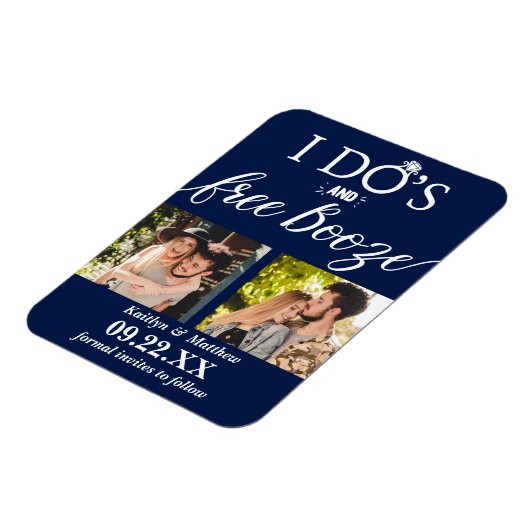 Ik heb de beste en gratis Booze Moderne bruiloft o Magneet (Linkerzijde)