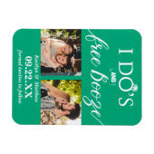 Ik heb de beste en gratis Booze Moderne bruiloft o Magneet (Horizontaal)