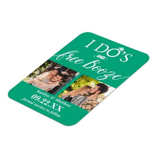 Ik heb de beste en gratis Booze Moderne bruiloft o Magneet (Linkerzijde)