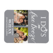 Ik heb de beste en gratis Booze Moderne bruiloft o Magneet (Horizontaal)