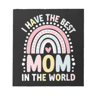 Ik heb de beste mama van de wereld Boho regenboog Notitieblok