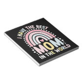 Ik heb de beste moeder in de wereld Boho Regenboog Notitieblok (Schuin)