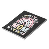 Ik heb de beste moeder in de wereld Boho Regenboog Notitieblok (Linkerzijde)