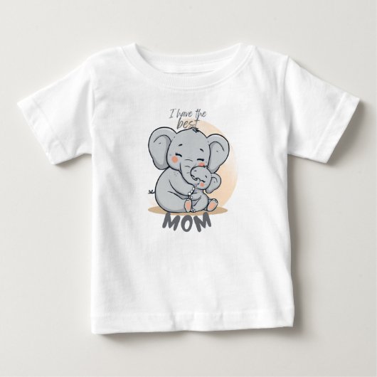 Ik heb de beste MOEDER – Leuk Olifant T-Shirt (Voorkant)