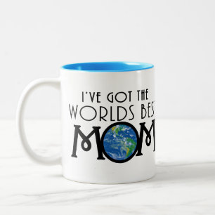 Ik heb de beste moeder op de wereld tweekleurige koffiemok