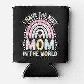 Ik heb de beste moeder ter wereld, Boho Rainbow Blikjeskoeler (Voorkant)