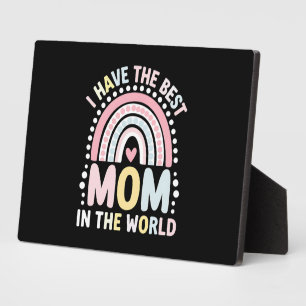 Ik heb de beste moeder ter wereld, Boho Rainbow Fotoplaat
