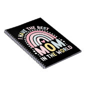 Ik heb de beste moeder ter wereld Boho regenboog Notitieboek (Rechterzijde)