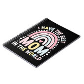 Ik heb de beste moeder ter wereld Boho regenboog Notitieboek (Linkerzijde)